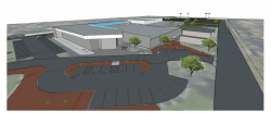 Veritas front of building rendering
